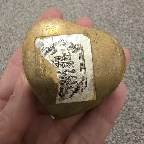 LOVE Brass Trinket Box Vintage - Picture 6 of 8